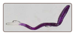 Blue Purple/White Tail 6" weedless